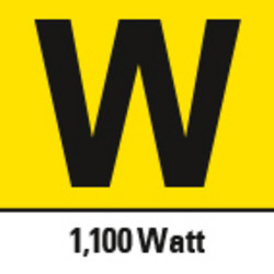 1.100 watt teljesítményfelvétel