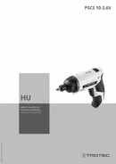 Akkus csavarozó PSCS 10-3,6V kezelési útmutató (HU)