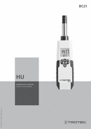 BC21 termo-higrométer kezelési útmutató (HU)