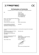 BM18 nedvességmérő műszer megfelelőségi nyilatkozat (INT)