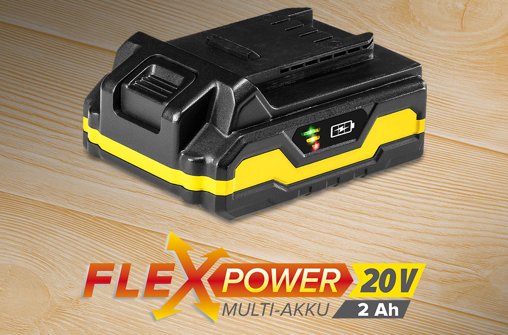 Flexpower multiakku, 20 V, 2,0 Ah