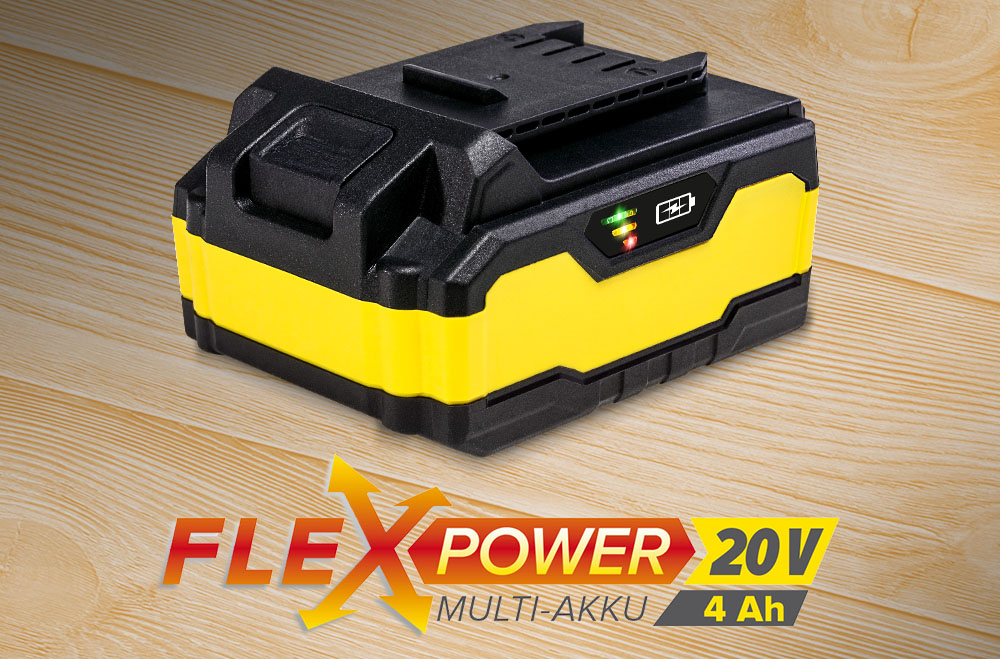 Flexpower multiakku, 20 V, 4,0 Ah