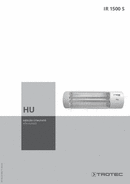 Hősugárzó IR 1500 S kezelési útmutató (HU)