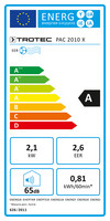 PAC 2010 X energiahatékonysági címke