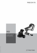 PAGS 20-115 Akkus sarokcsiszoló kezelési útmutató (HU)