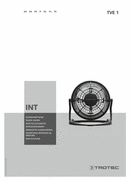 Rövid kezelési útmutató - TVE 1 asztali USB-ventilátor (INT)