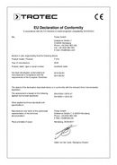 T210 termo-higrométer megfelelőségi nyilatkozat (INT)